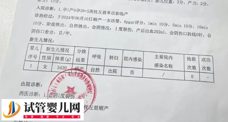 产后出院小结会不会写试管婴儿(图2)